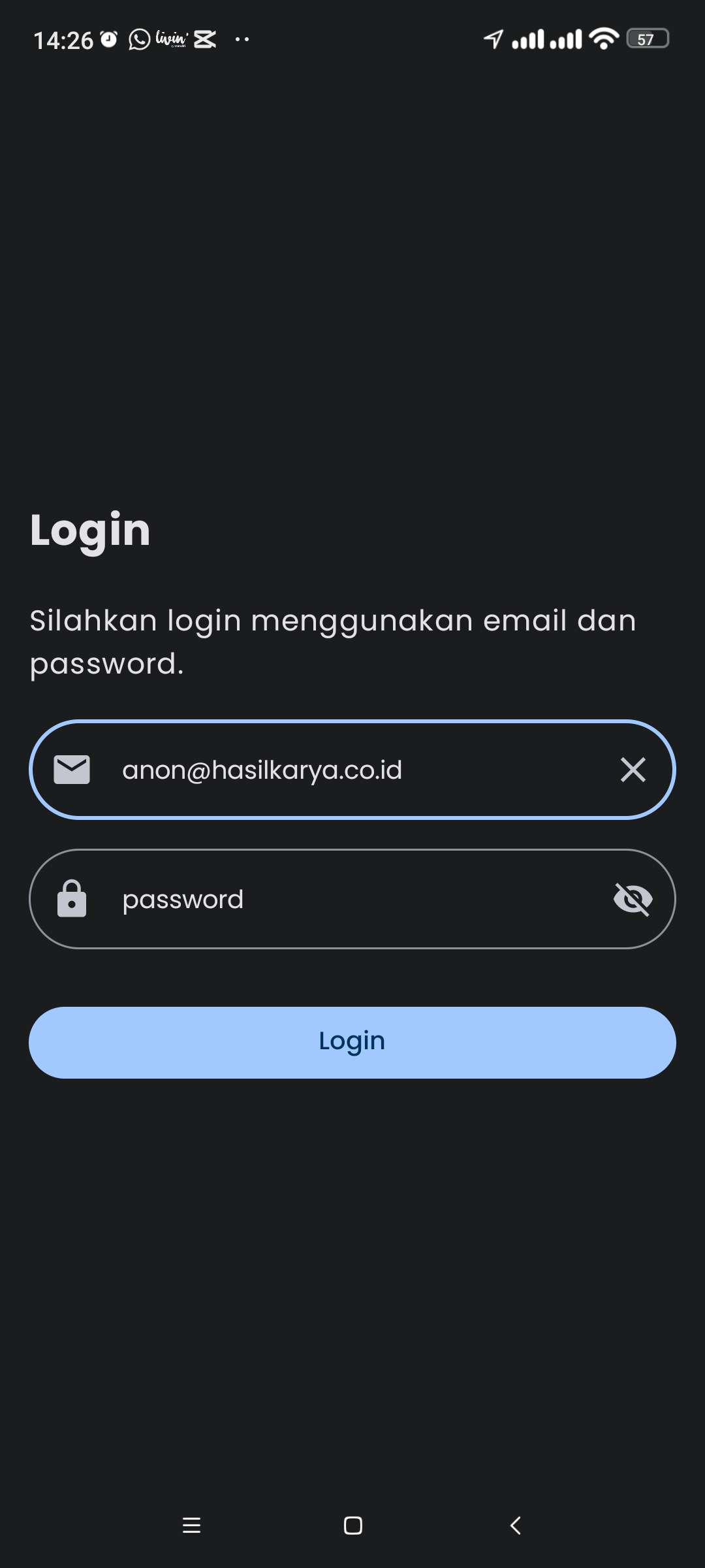 Login Page